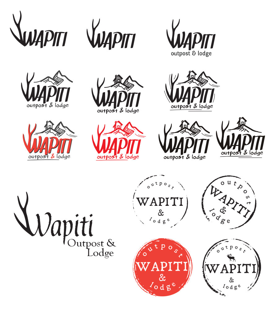 Wapiti Outpost & Lodge - logo alternatives